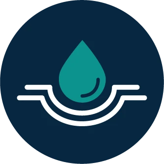 Chemical erosion such as shower gel