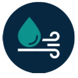 High humidity and air pressure fluctuations